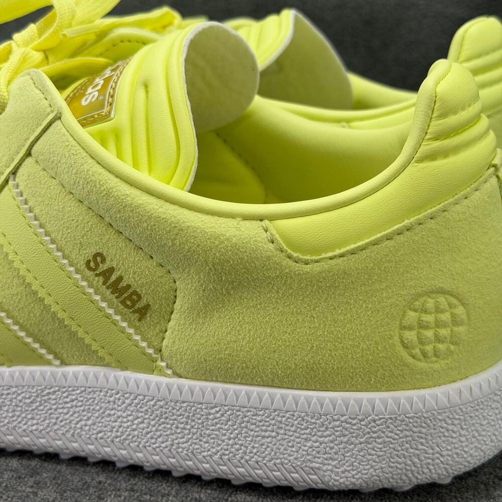 NEW Adidas Samba Golf Shoe Mens 11 Pulse Yellow Spikeless Gum Sole HP7877 NO BOX - Picture 6 of 11